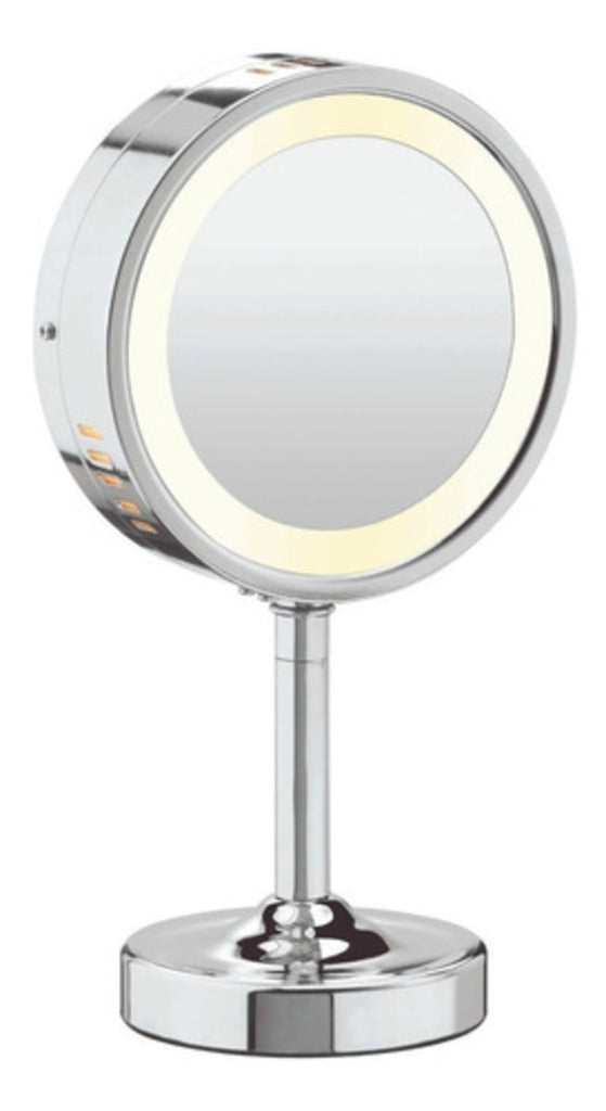 Conair Espejo de aumento iluminado LED con reflejos de montaje en mesa  (BE21GD)